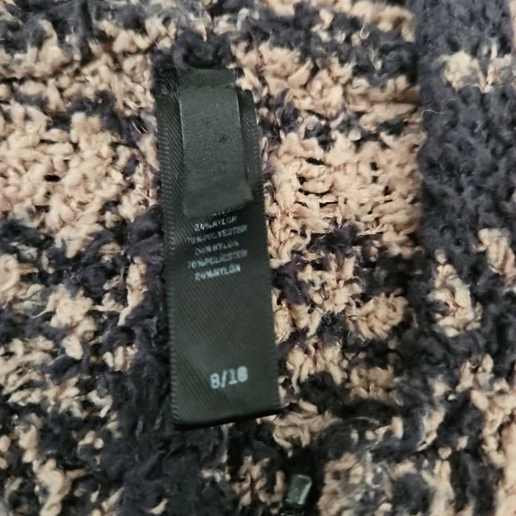 SKIMS Cozy Knit Black And Tan Plaid Jumpsuit Pajama Loungewear Cozy Zip Up 8/10 - Picture 8 of 12